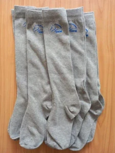 Jezdecké podkolenky HKM šedé, vel. 35 - 38