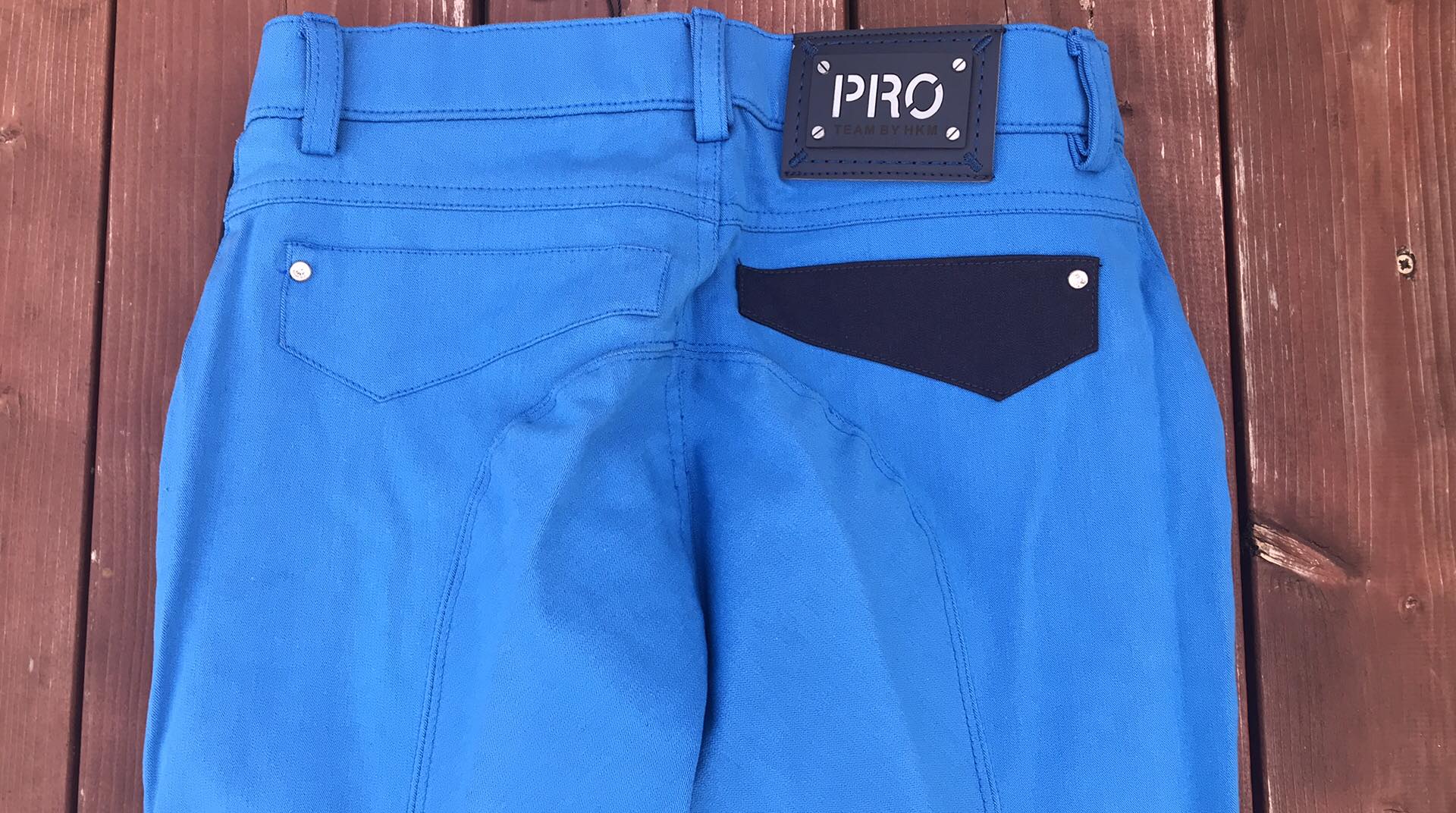 Jezdecké rajtky HKM PRO-TEAM modré, vel. 164