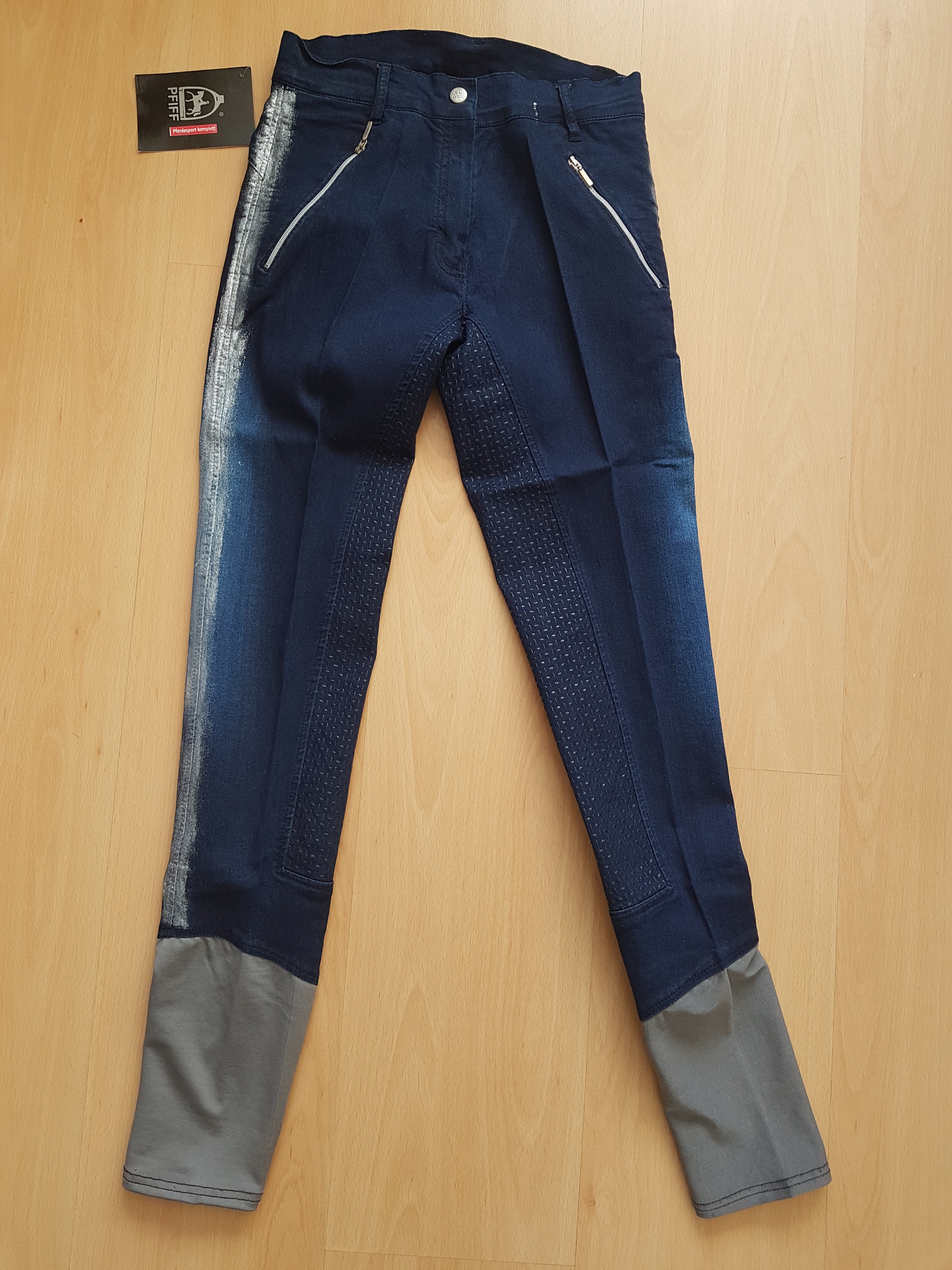 Jezdecké rajtky Pfiff Jaluna modré vel. 36
