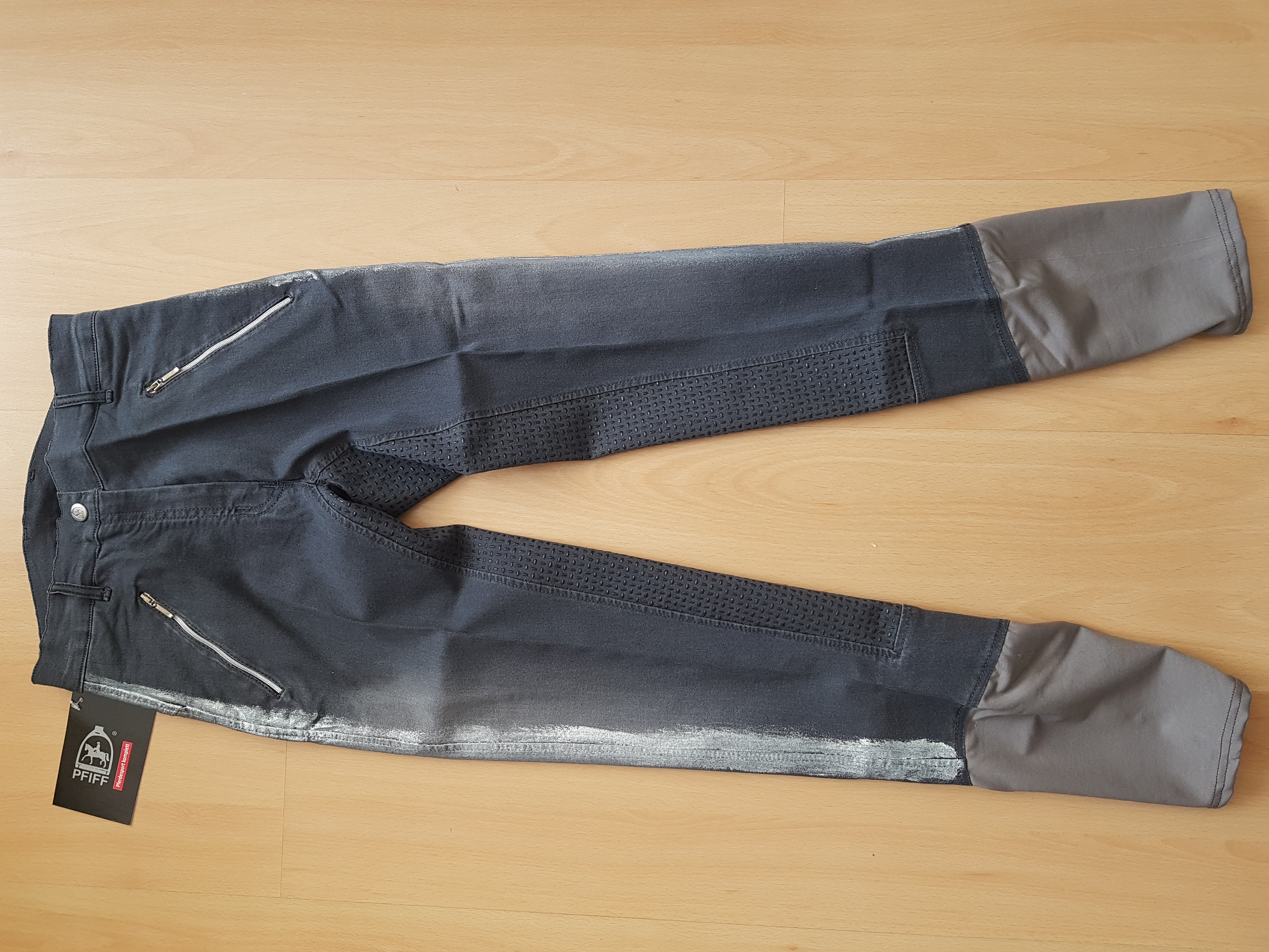 Jezdecké rajtky Pfiff Jaluna šedé vel. 34